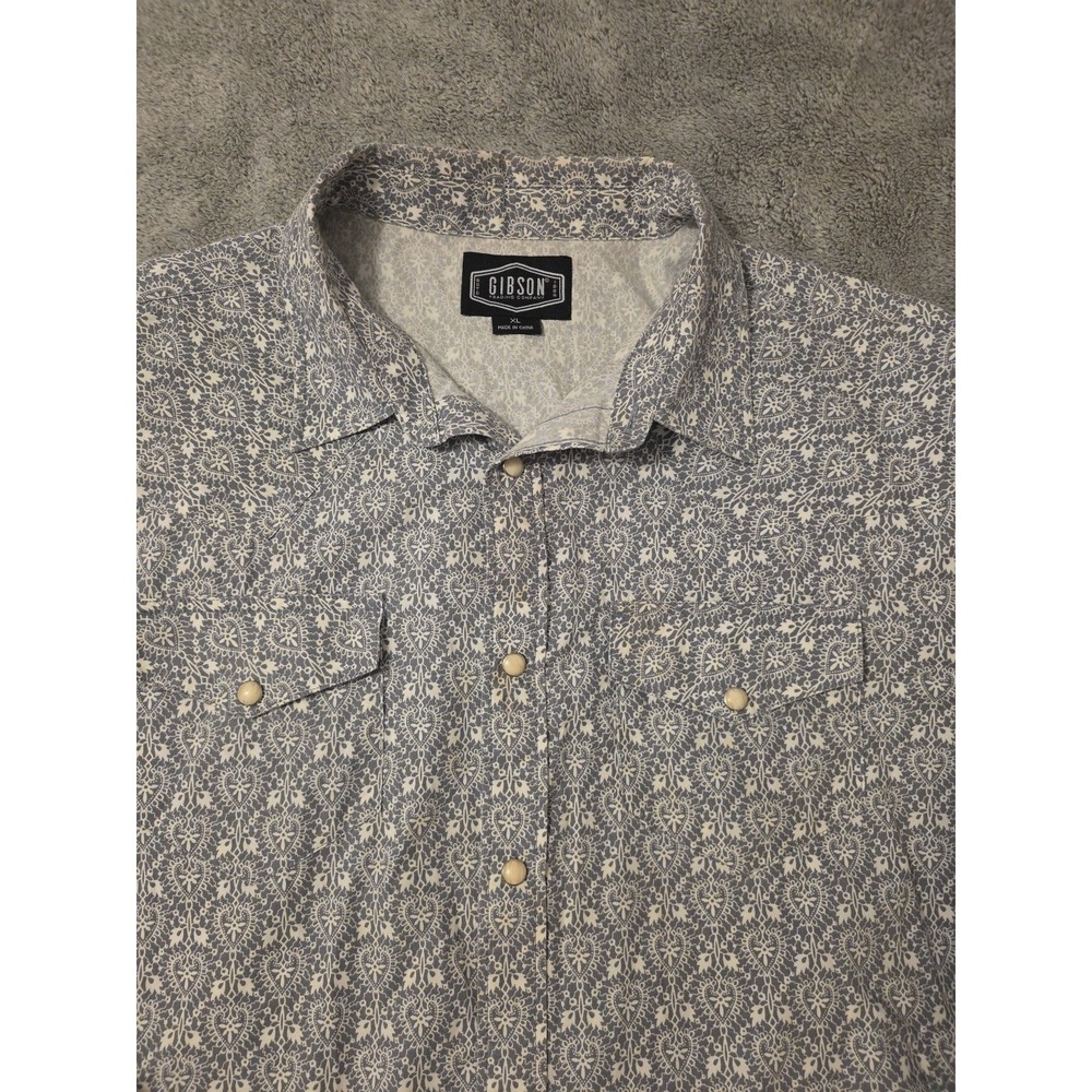 Gibson Trading Company Men's Long Sleeve Pearl‎ Snaps Long Sleeve Western XL